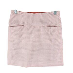 Womens S.C.& Co. Tummy Control Skort Orange & White Print Golf Tennis Size S